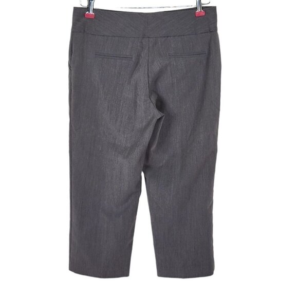 Nicole Miller Capri Pants Size 8 32X22 Two 2 Pair Black Gray Front Zip Pockets - Picture 5 of 12